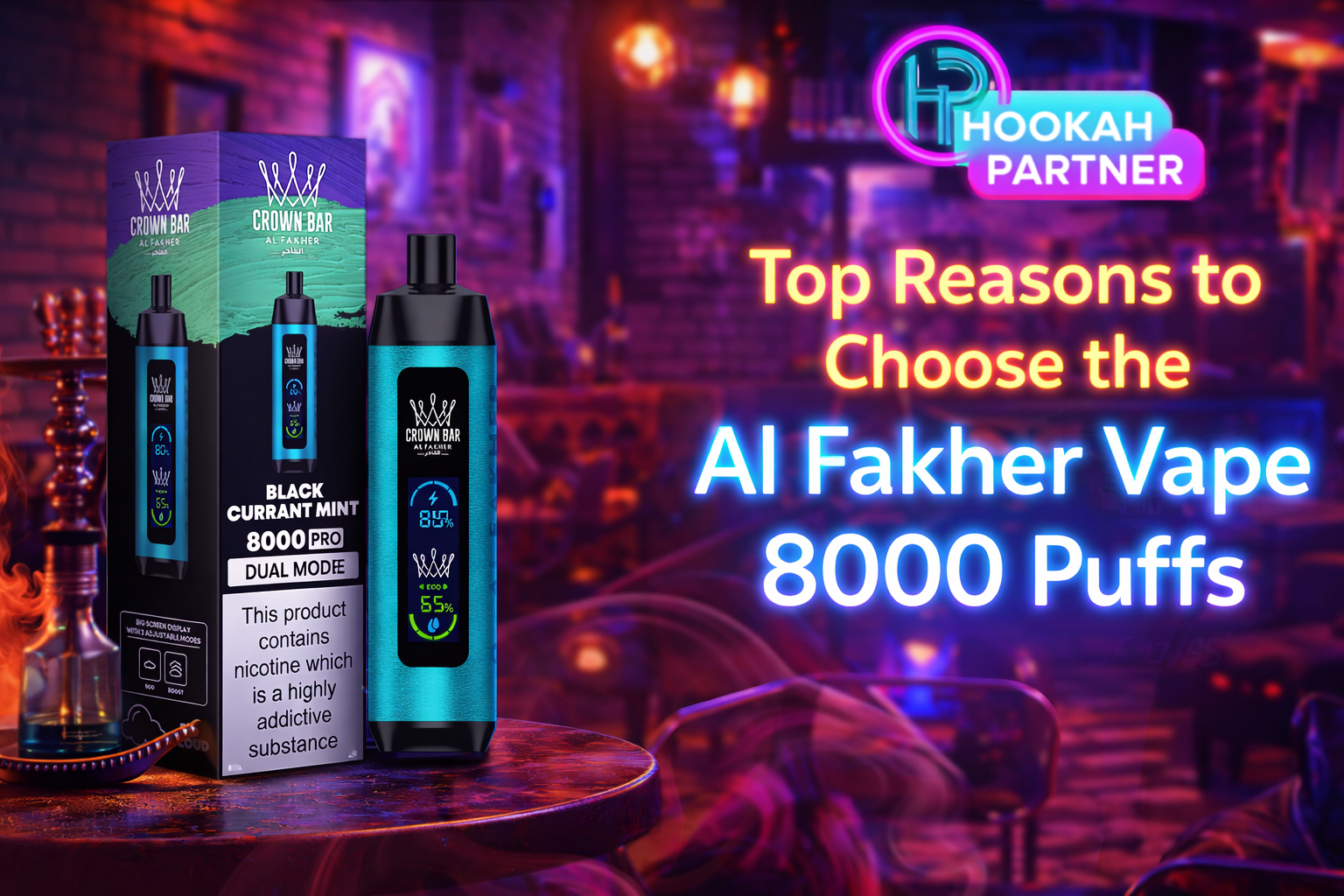 al fakher crown bar vape 8k