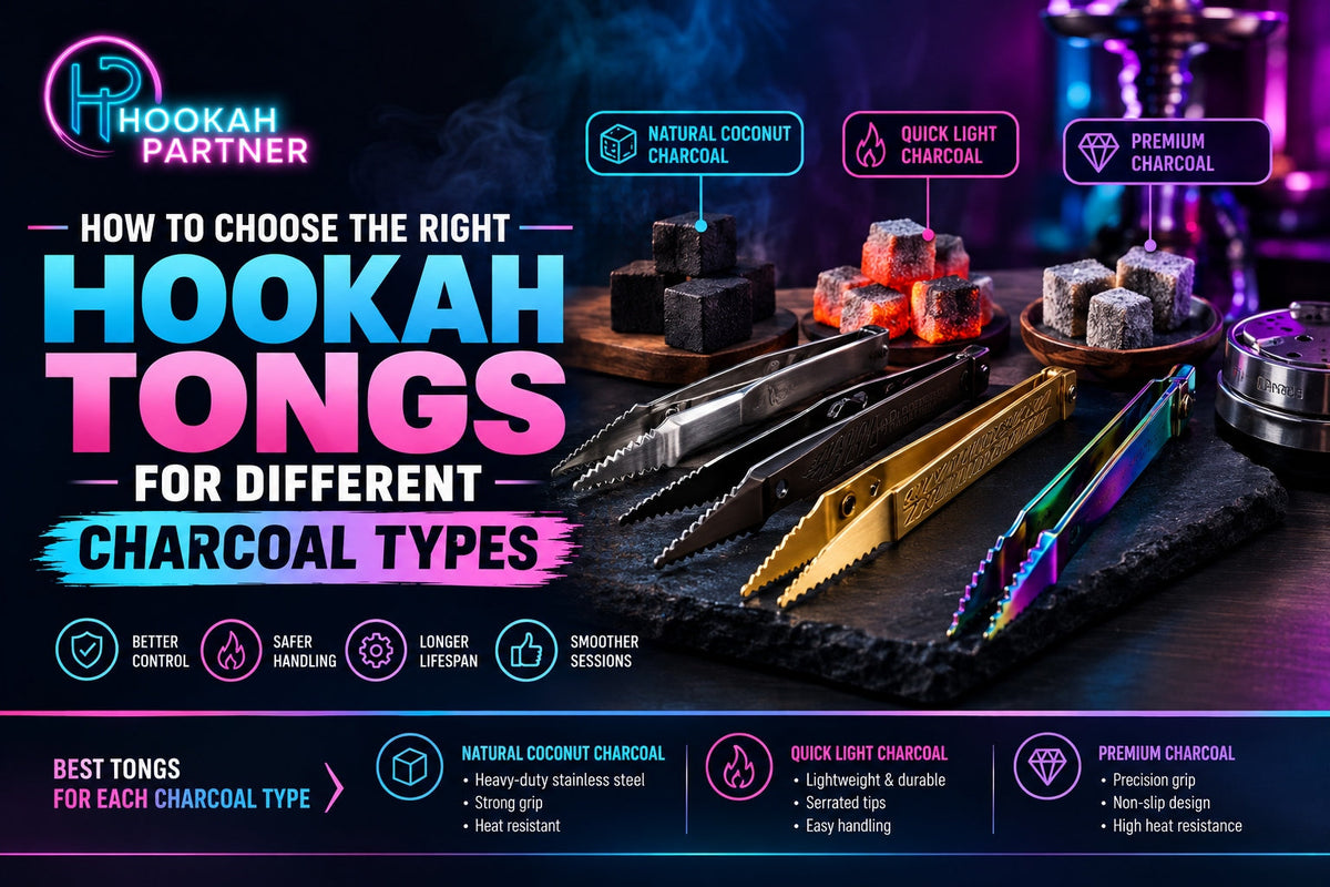 How to Choose the Right Hookah Tongs for Different Charcoal Types