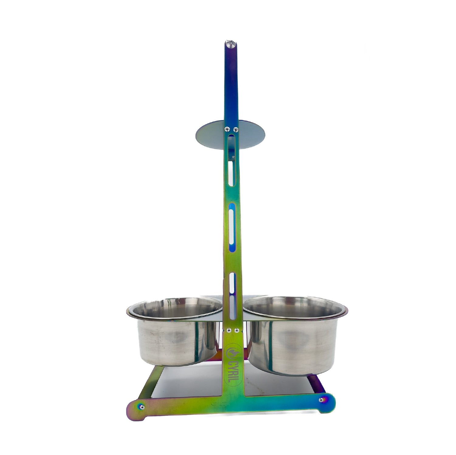 Double Bowl Charcoal Basket