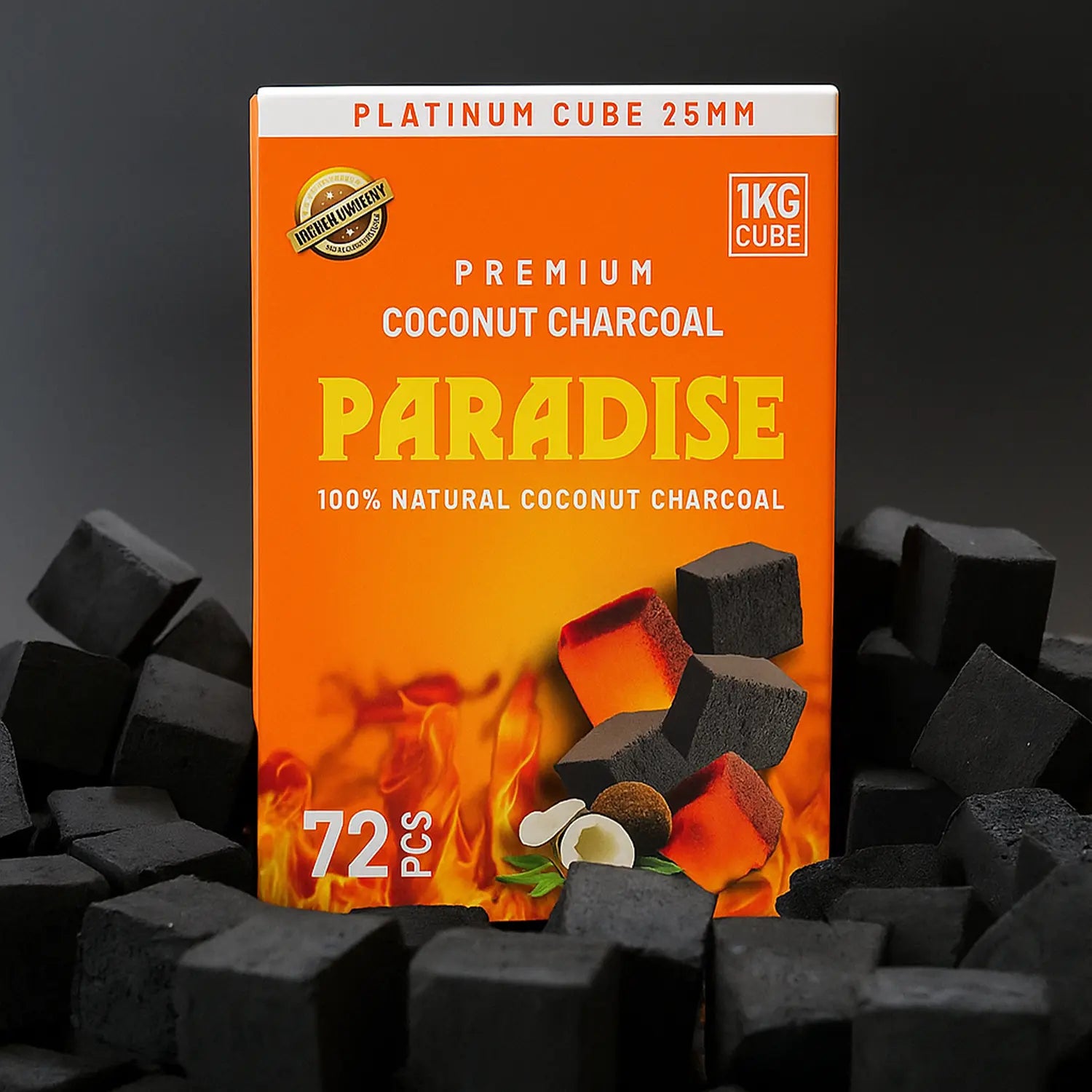 Paradise Coconut Charcoal Cubes 1Kg 25mm