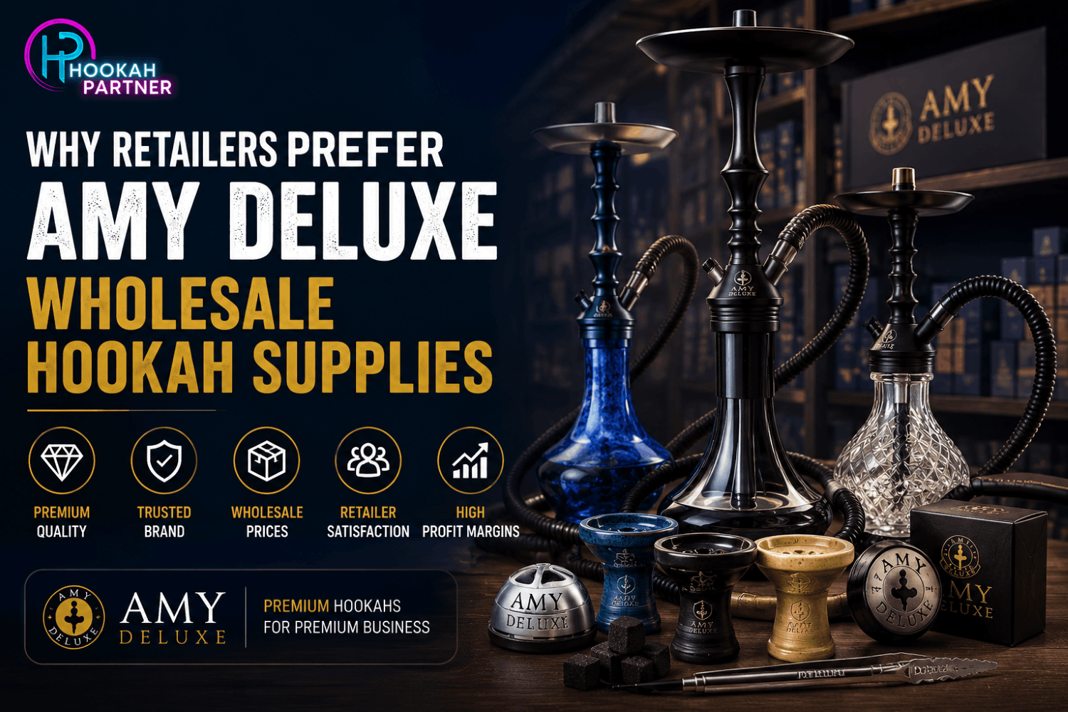 Why Retailers Prefer Amy Deluxe Wholesale Hookah Supplies