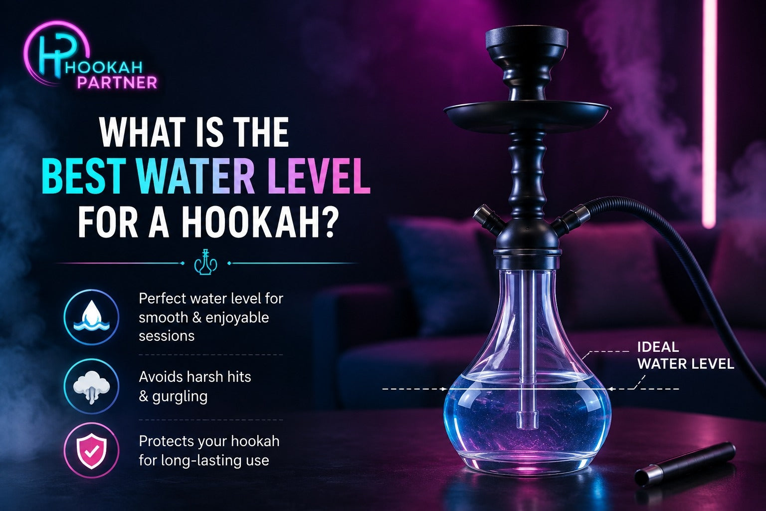 What Is The Best Water Level For A Hookah?