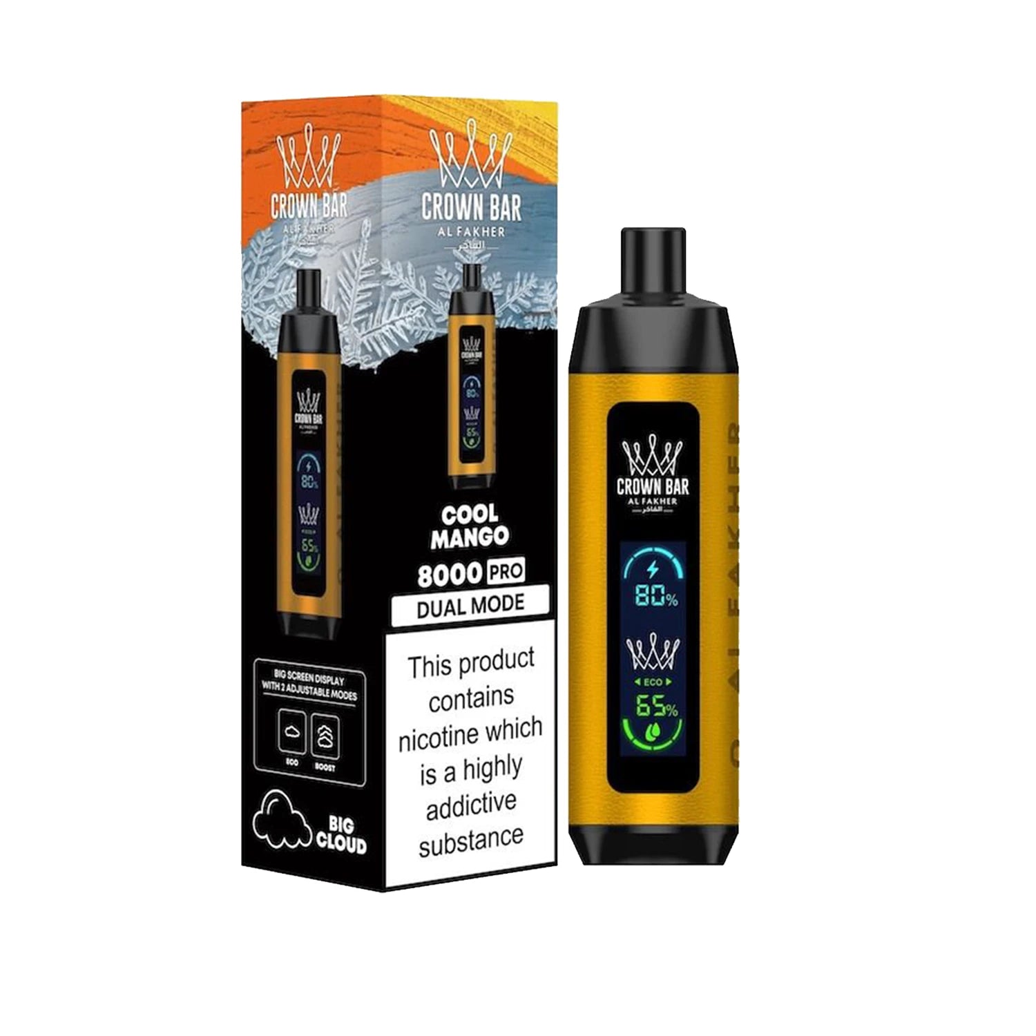 Al Fakher Crown Bar Vape 8K