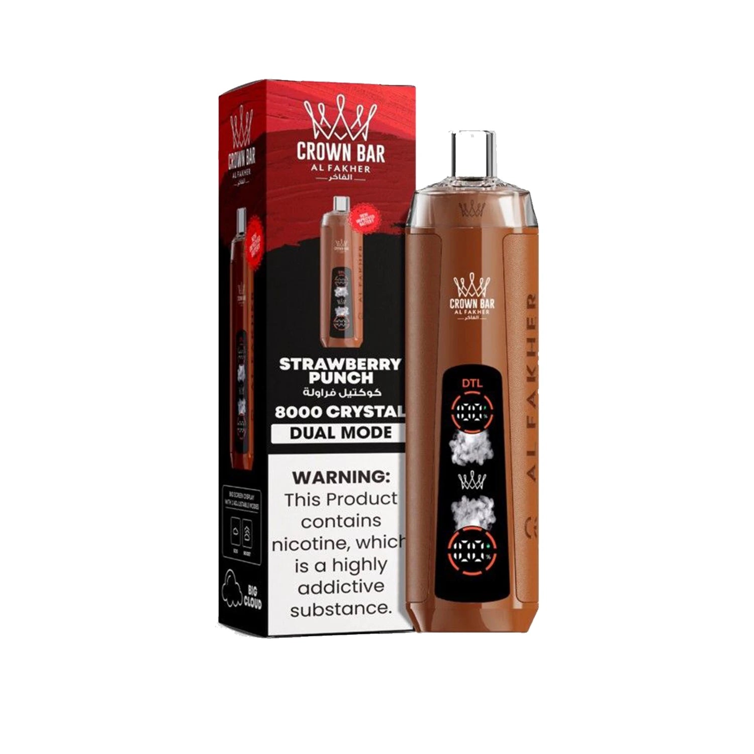 Al Fakher Crown Bar Vape 8K