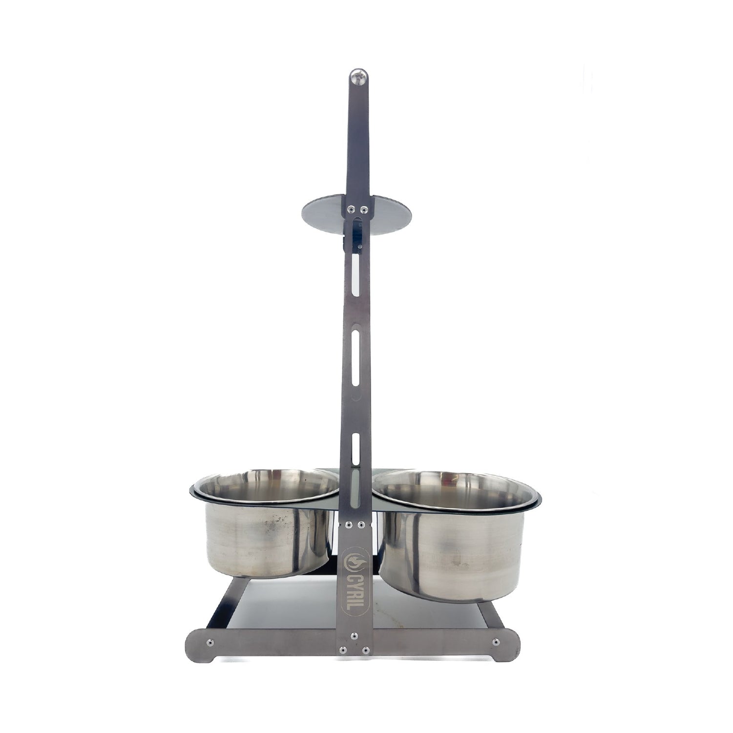 Double Bowl Charcoal Basket