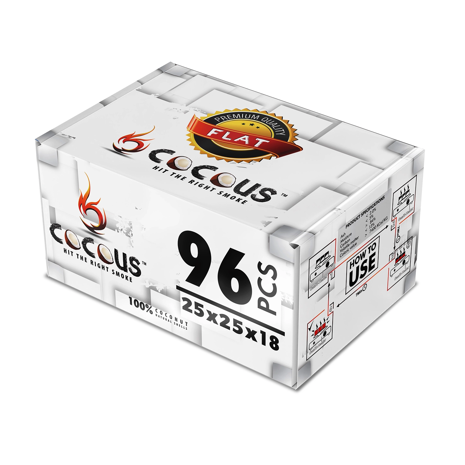 Cocous Charcoal Flat